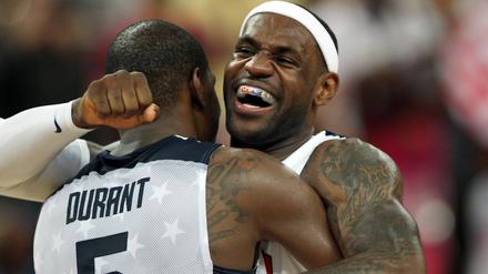 LeBron James will in Paris wieder mit Kevin Durant Olympia-Gold bejubeln.