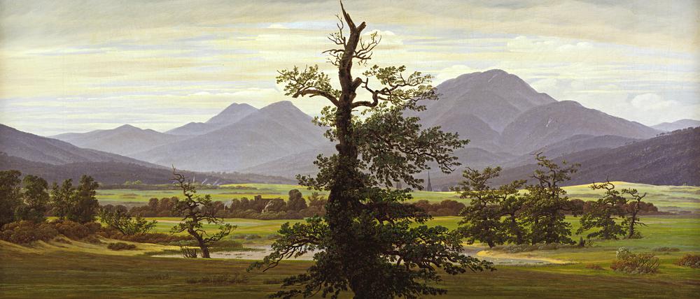 Caspar David Friedrichs Gemälde „Einsamer Baum“ von 1822