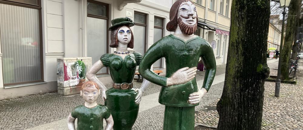 Familie Grün in der Brandenburger Straße in Potsdam.