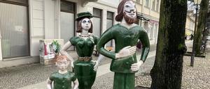 Familie Grün in der Brandenburger Straße in Potsdam.