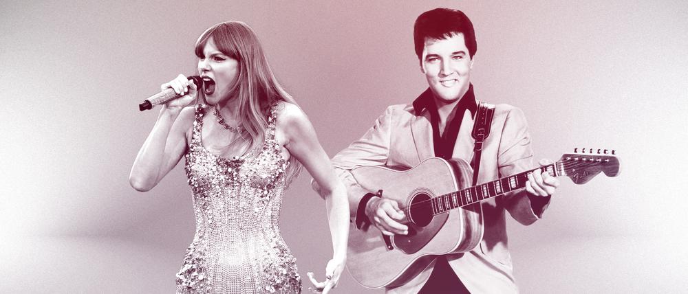 Taylor Swift und Elvis Presley.