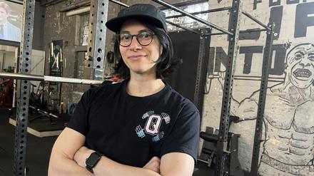 Personal Trainer Evelyn Bastian in der Berlin Strengh-Gym auf dem RAW-Gelände in Friedrichshain.