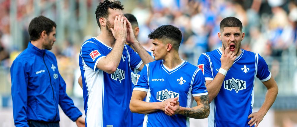 Darmstadt sucht Begleiter. Der Abstieg in die Zweite Liga könnte für den Tabellenletzten schon am Wochenende auch rechnerisch perfekt sein.