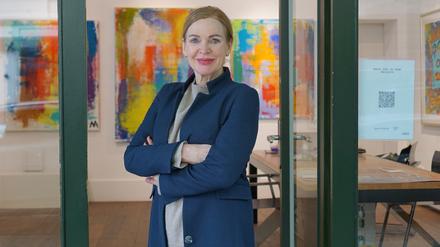 Galeristin Frieda Vogel.