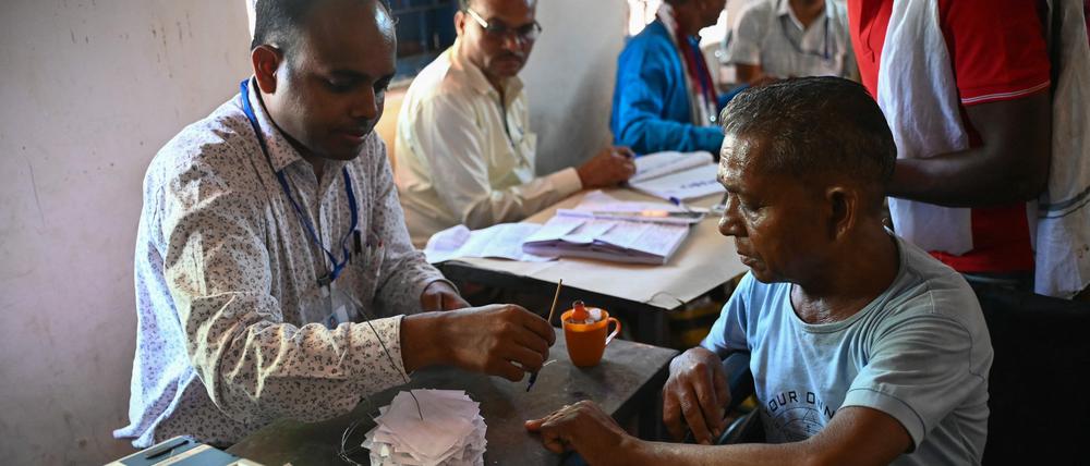 In Indien wird gewählt. Das Ergebnis wird allerdings erst in sechs Wochen erwartet.