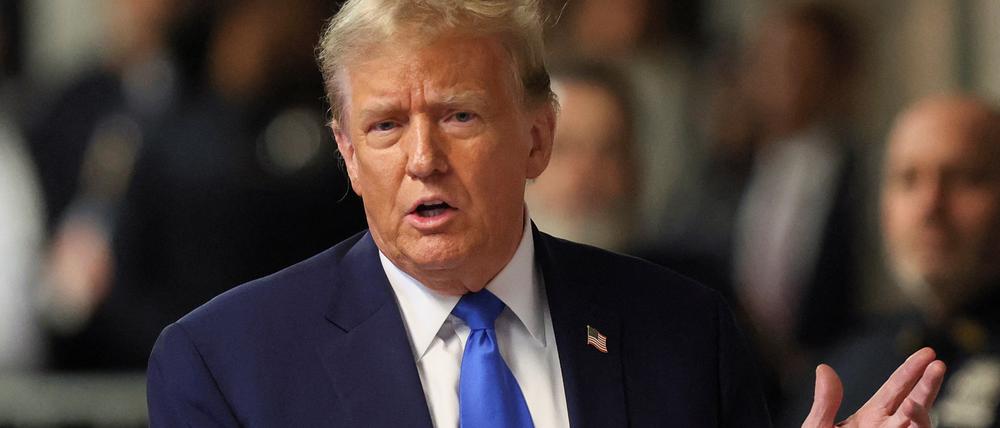 Donald Trump am 18. April 2024 vor Gericht.