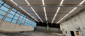 Aus vier Sporthallen besteht der Komplex im Märkischen Viertel.