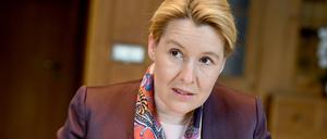 Franziska Giffey (SPD), Berliner Senatorin für Wirtschaft, Energie und Betriebe spricht im dpa-interview. (zu dpa: «Giffey wünscht sich eine Weltausstellung für Berlin») +++ dpa-Bildfunk +++