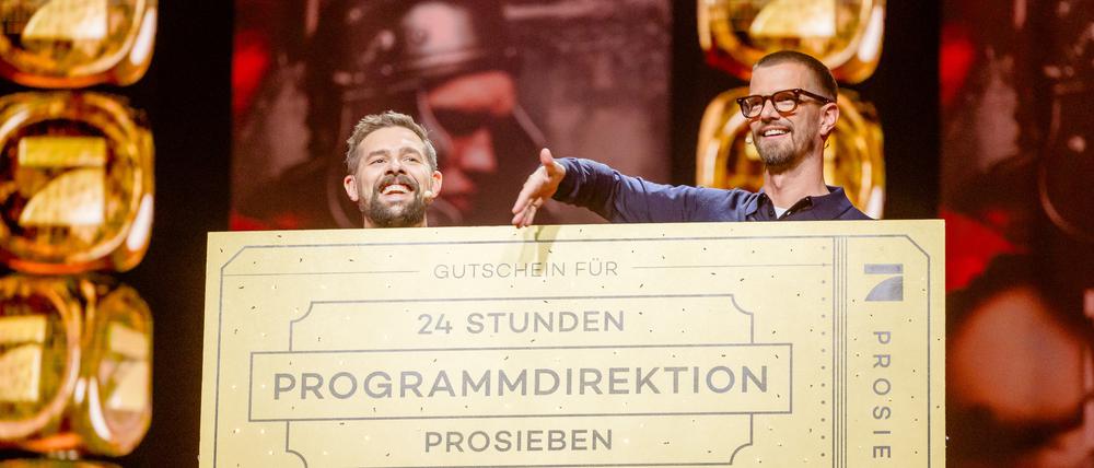 Nach einem Sieg bei «Joko & Klaas gegen ProSieben» dürfen die zwei für 24 Stunden das ProSieben-Programm gestalten.
