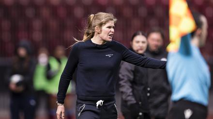 Die Trainerin der Young Boys Bern, Imke Wübbenhorst, zeigte sich nach der Niederlage gegen Servette FC Chênois genervt.