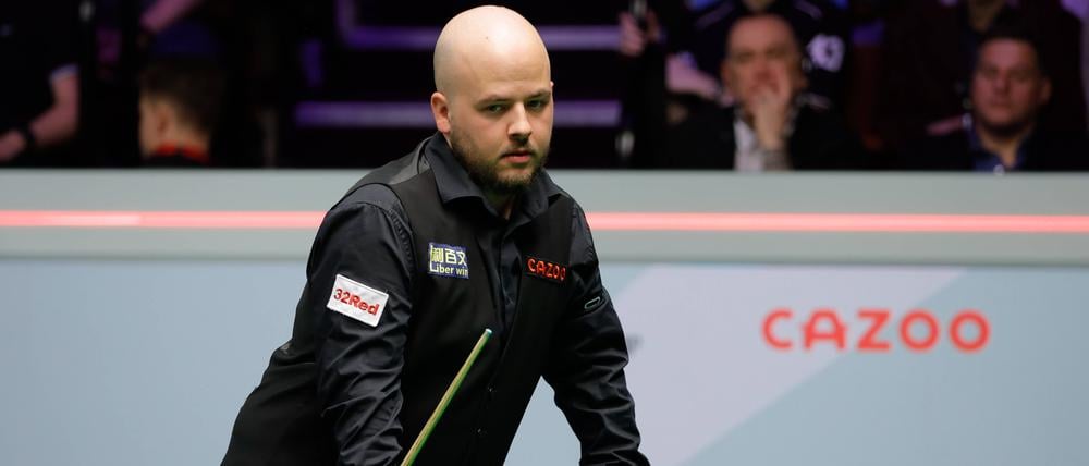 Luca Brecel hatte in seinem Erstrundenmatch gegen David Gilbert schon 9:6 geführt, dann aber noch 9:10 verloren.