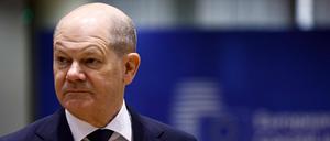 Der Bundeskanzler Olaf Scholz (SPD).