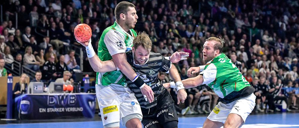 Die Berliner kamen daheim gegen THW Kiel nicht über ein 32:32 hinaus.