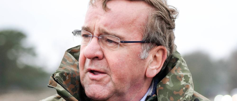 Verteidigungsminister Boris Pistorius besucht das Panzerbataillon 203 in Augustdorf. Hier informiert er sich über die Leistungsfähigkeit des Kampfpanzer Leopard 2.