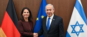 In der vergangenen Woche reiste Außenministerin Annalena Baerbock zum siebten Mal nach Israel – auch das soll bei der Beschwichtigung Netanjahus geholfen haben.