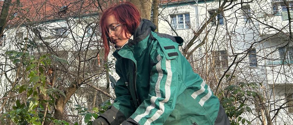 Gärtnerin-Azubi Cora K. findet es gut, etwas für die Natur zu tun.