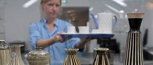Ausstellungsstücke von Hedwig Bollhagen in Velten. 