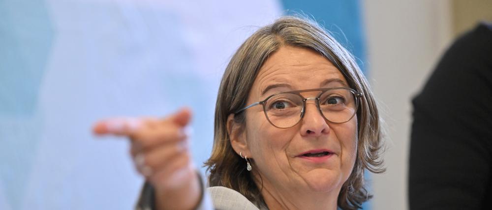 Katja Karger, Vorsitzende des DGB-Bezirks Berlin-Brandenburg.