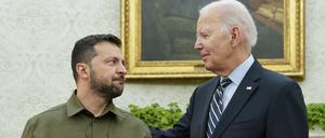Die Präsidenten Wolodymyr Selenskyj und Joe Biden in Washington im September 2023. 