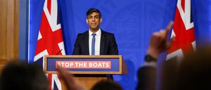 Stop the Boats: Premierminister Rishi Sunak will das mit dem Asylpakt mit Ruanda erreichen.