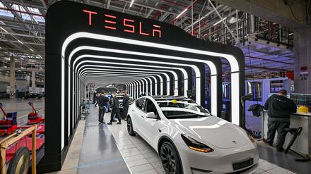 Das Tesla-Werk in Grünheide. 