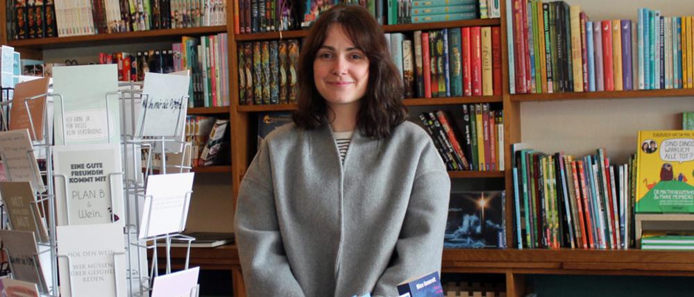 Laura Stark, Inhaberin des Mahlsdorfer Buchladens.