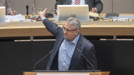 Torsten Schneider, SPD, im Berliner Abgeordnetenhaus.