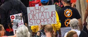 Die Weltgesundheitsorganisation, die nur Empfehlungen geben kann, als Diktatur zu bezeichnen, wie der Demonstrant in Zürich, zeugt nicht von Wissen.