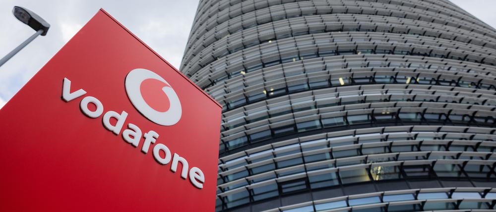Blick auf die Zentrale des Mobilfunkanbieters Vodafone Deutschland.