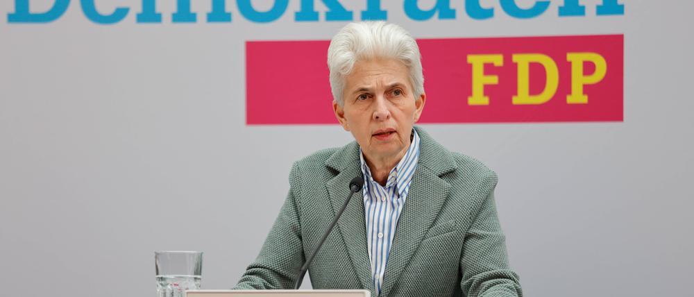 Marie-Agnes Strack-Zimmermann ist die FDP-Spitzenkandidatin für die Europawahl und verlässt bald den Bundestag.