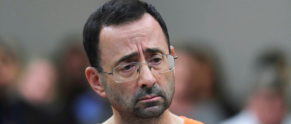 Larry Nassar, ehemaliger Arzt des US-Turnteams, kommt zu einer Gerichtsanhörung. 