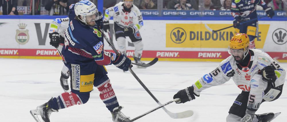 Ty Ronning war kaum zu stoppen. Drei Tore erzielte der Flügelstürmer der Eisbären an diesem Abend.