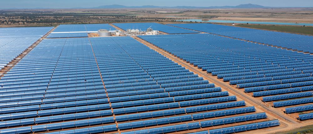 Eine Photovoltaik-Anlage in der spanischen Extremadura.