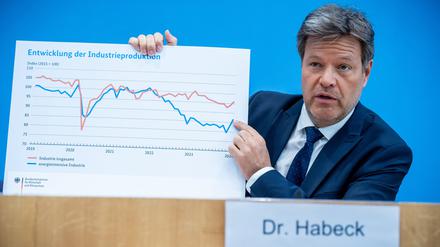 Robert Habeck (Bündnis 90/Die Grünen), Bundesminister für Wirtschaft und Klimaschutz.