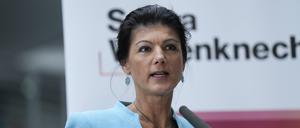 Parteivorsitzende, Sahra Wagenknecht, in Berlin