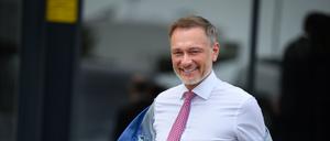Christian Lindner (FDP), Bundesminister der Finanzen, mit Bundespräsident Steinmeier bei einem dreitägigen offiziellen Besuch in der Türkei. 