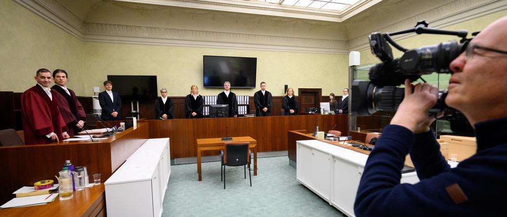 Vor dem 6. Strafsenat des Berliner Kammergerichts findet seit Dezember der BND-Prozess statt.