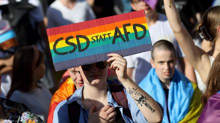 CSD statt AfD – eine beliebte Parole bei vielen Christopher Street Days. 