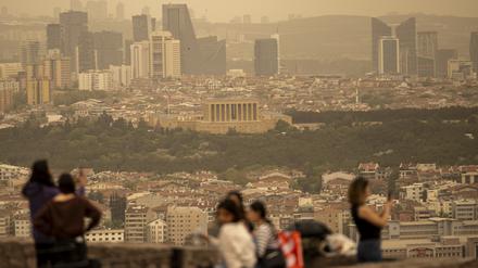 Saharastaub belastet die Luft der Hauptstadt Ankara.