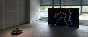 Reduzierte Körperbilder in Jonas Roßmeißls Videoarbeit „Gewaltvideo“.