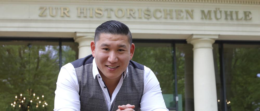 Restaurant Historische Mühle am Park Sanssouci. Neuer Betreiber Restaurantchef Hee-Sun Kim.