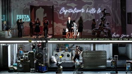 Szene aus Mozarts „Le Nozze di Figaro“ an der Komischen Oper Berlin (Regie: Kirill Sereberennikow). 