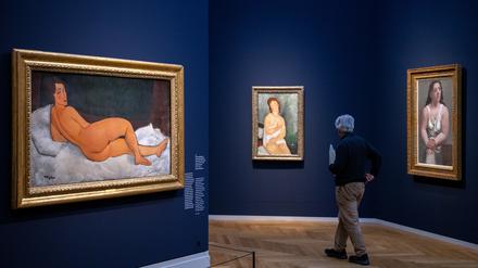 Die Ausstellung mit Frauenbildnissen von Amedeo Modigliani ist noch bis Ende August im Museum Barberini in Potsdam zu sehen. 