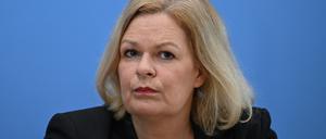 Die Bundesinnenministerin Nancy Faeser (SPD).
