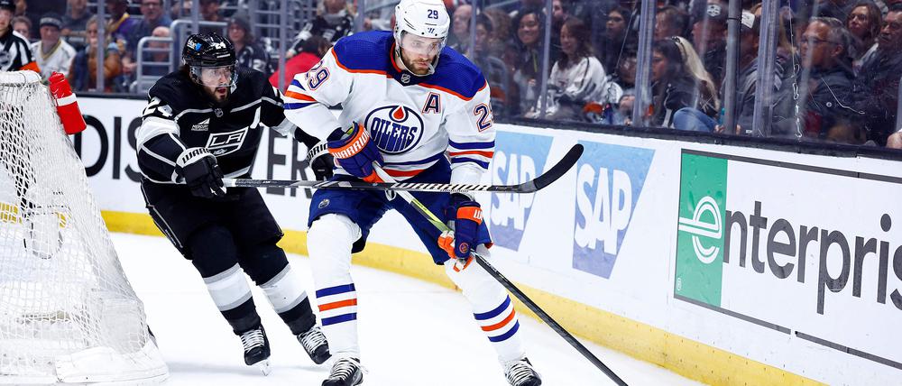 Vorlage zum 1:0. Leon Draisaitl im Einsatz.