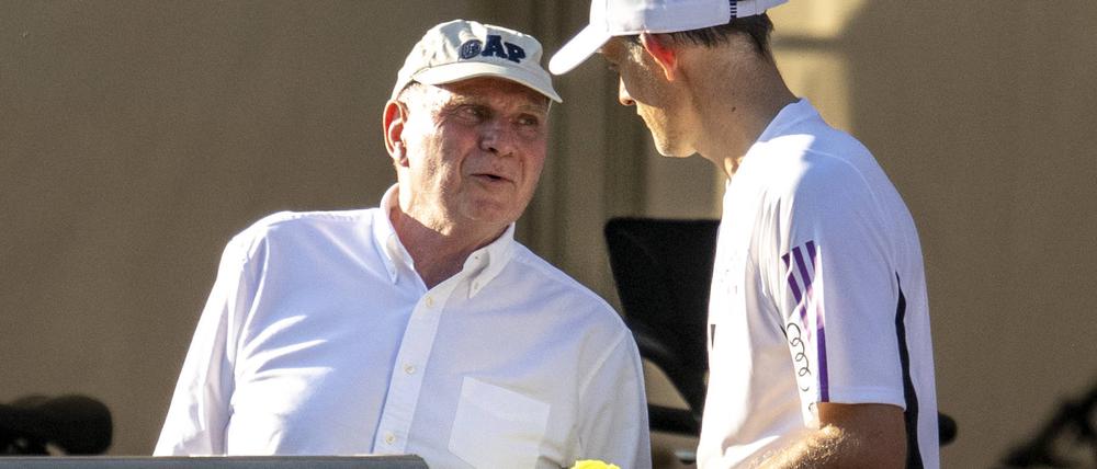 Uli Hoeneß (l.) hält offenbar nicht viel von Thomas Tuchel.