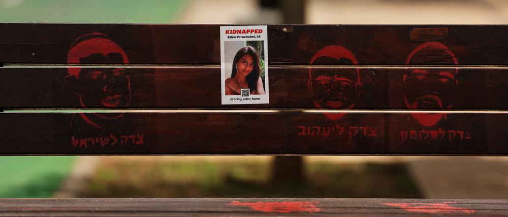 Vermisst. Noch gut 100 Geiseln sollen sich in der Gewalt der Hamas befinden.