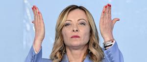 Giorgia Meloni beim Parteitag der Fratelli d’Italia (Brothers of Italy)
