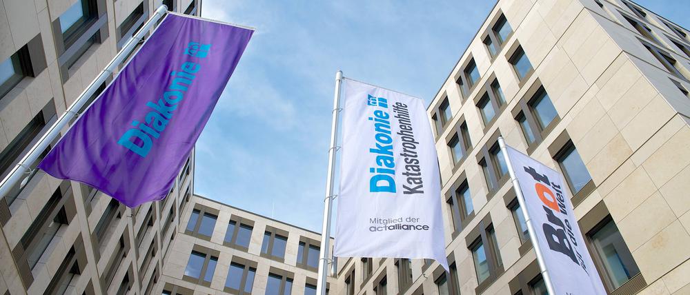Gebaeude des Evangelischen Werks für Diakonie und Entwicklung in Berlin.