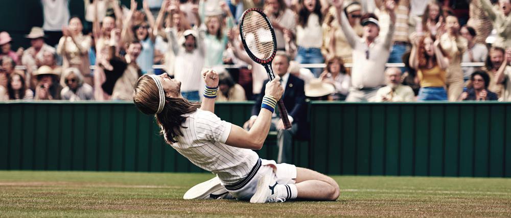 Szene aus dem Wimbledon-Finale 1980 in „Borg/McEnroe“